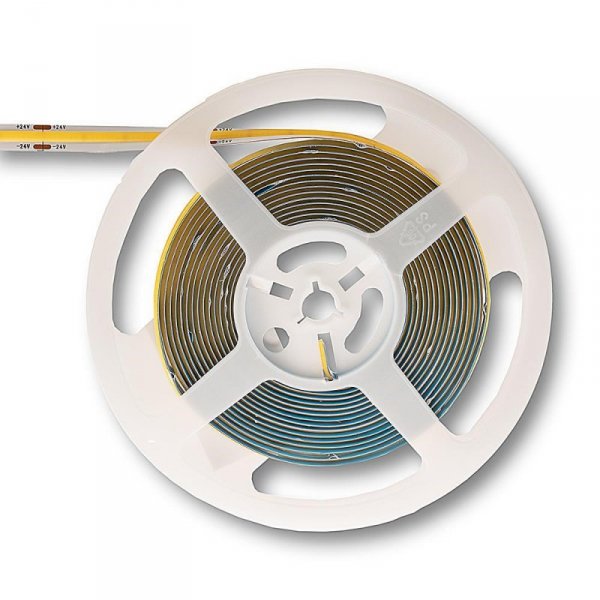 Taśma LED V-TAC VT-COB bezpunktowa 280LED 24V 10W/m 4000K 800lm (SKU 212653)