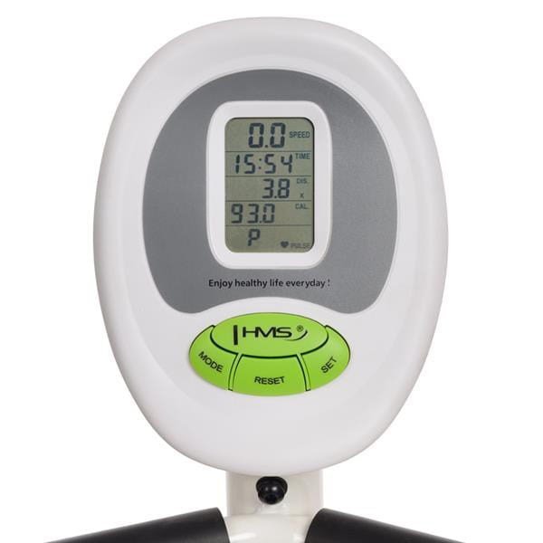 Rower magnetyczny poziomy biało-zielony HMS R9259*