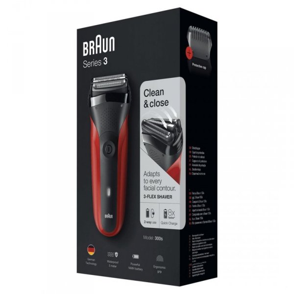 Golarka męska BRAUN Series 3 300S red