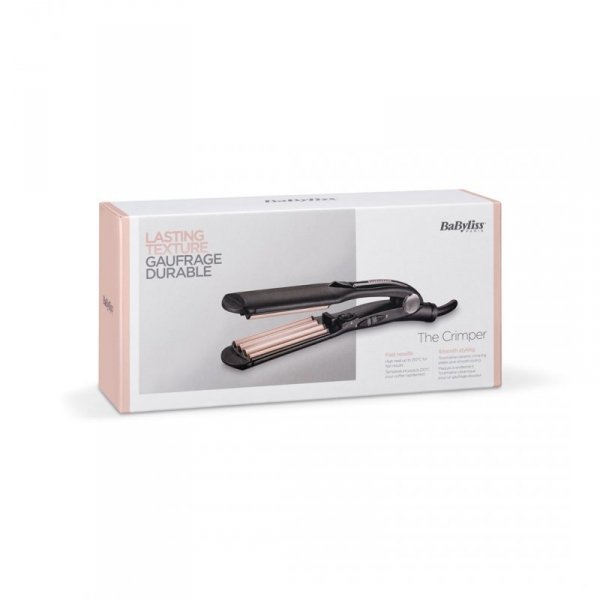 BaByliss The Crimper Prostownica do teksturyzacji Ciepły Czarny, Różowy 1,8 m
