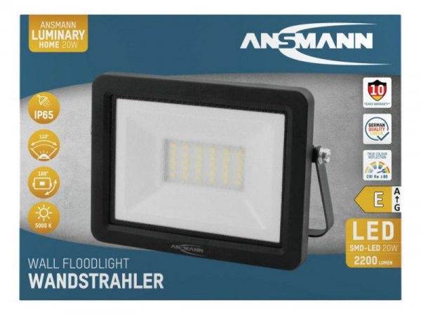 Ansmann WFL20W Czarny LED 20 W