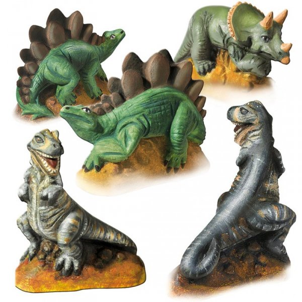 SES Creative Children&#039;s Dinosaurs Casting and Painting Set