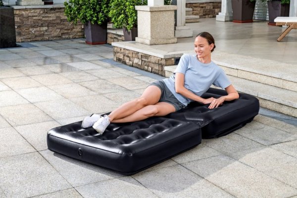 Bestway 75114/23 nadmuchiwane krzesło do salonu Czarny