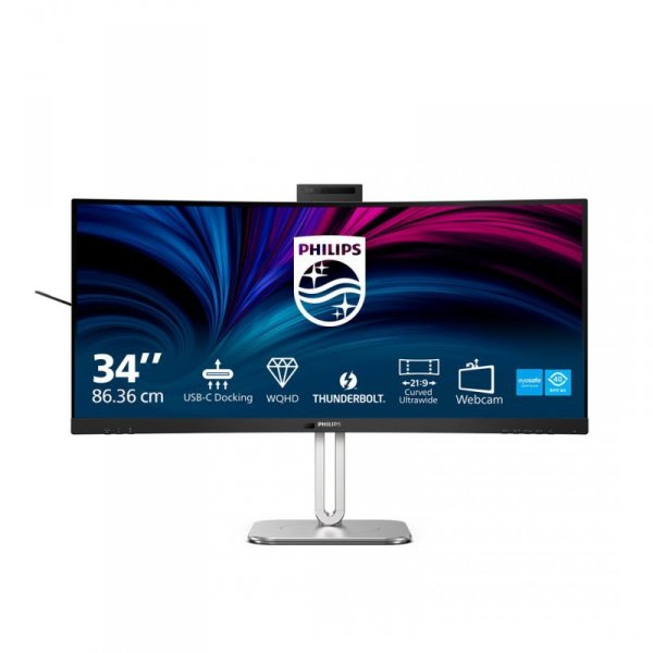 Monitor Philips 86,4cm (34,0&quot;) 34B2U6603CH 21:09 HDMI+DP+USB-C szary