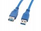 Kabel Lanberg CA-US3E-10CC-0018-B (USB 3.0 M - USB 3.0 F; 1,8m; kolor niebieski) 