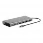 BELKIN HUB USB-C 8W1, 10 GBPS, 2X HDMI 4K SZARY 
