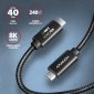 Axagon BUCM4X-CM10AB kabel USB USB 3.2 Gen 2x2 1 m USB C Czarny 