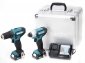 MAKITA CLX224X zestaw narzędzi akumulatorowych COMBO DF333D wiertarko-wkrętarka 30Nm + TD110D zakrętarka udarowa 110Nm 1/4 CXT 1 