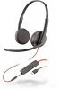 Poly Blackwire 3225 Stereo USB-C Headset +3.5mm Plug +USB-C/A Adapter (Bulk) 