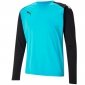 Bluza bramkarska męska Puma teamPACER GK LS niebiesko-czarna 704933 40 XL 