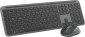 Logitech MK950 Signature for Business klawiatura Dołączona myszka Biuro RF Wireless + Bluetooth QWERTZ Niemiecki Grafitowy 