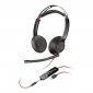 Poly Blackwire 5220 Stereo USB-C Headset +3.5mm Plug +USB-C/A Adapter (Bulk) 