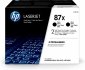 HP 87X 2x Schwarz LaserJet Tonerpatrone 