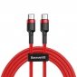 Kabel USB-C do USB-C PD Baseus Cafule PD 2.0 QC 3.0 60W 1m (czerwony) 