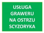 Grawerowanie laserowe na ostrzu scyzoryka 84-91 mm