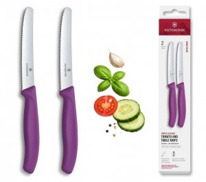 Zestaw 2 noży ząbkowanych do warzyw i owoców Swiss Classic Victorinox 6.7835.2C1