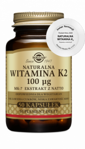 Solgar Naturalna witamina K2 (Termin ważności 05/2024)