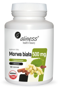 MEDICALINE Aliness Morwa Biała 500 mg 180 tabletek