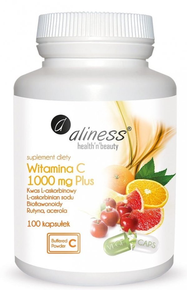 Witamina C 1000 mg Plus x 100 kaps VEGE Aliness