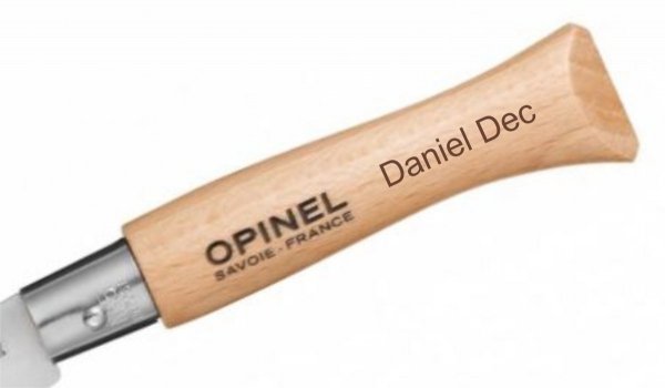 Opinel Nóż Inox Colorama Brown Dark z rzemieniem No.08 