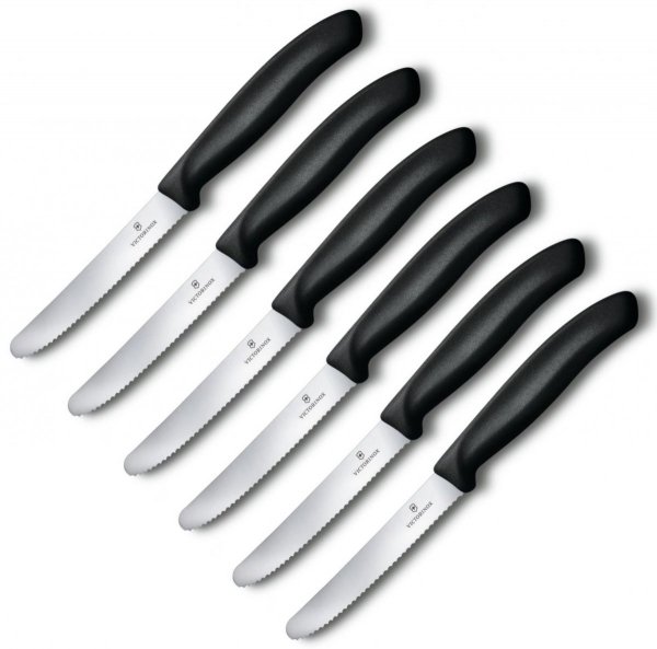 Zestaw 6 nóży uniwersalnych ząbkowanych 6.7833.6 Victorinox