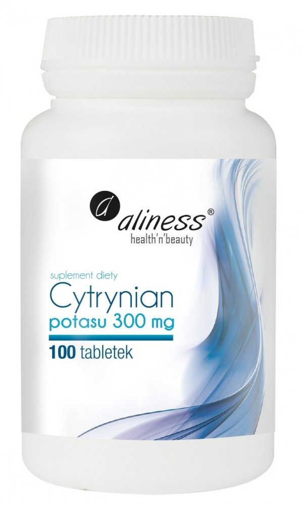 Cytrynian potasu 300 mg x 100 tabletek VEGE Aliness