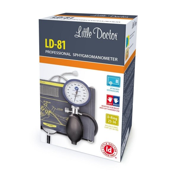 LD81 Ciśnieniomierz mechaniczny zintegrowany+ stetoskop wszyty w mankiet
