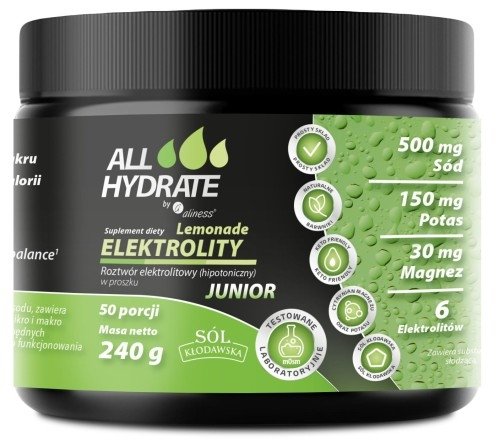 MEDICALINE Aliness AllHydrate Elektrolity Junior Lemonade 240 g