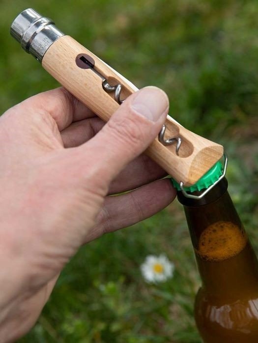 Nóż Składany Opinel No 10 (z korkociągiem i otwieraczem) + Etui - 002620