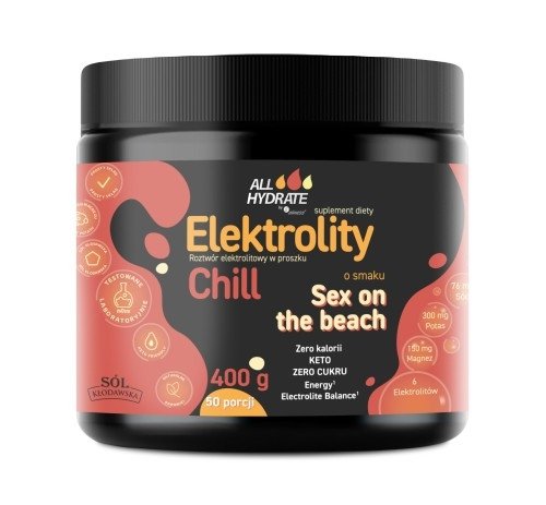 ALLHydrate Elektrolity CHILL smak Sex on The Beach 400g 50 porcji