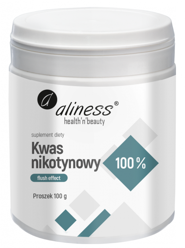 Kwas nikotynowy proszek, czysty 100%, flush effect