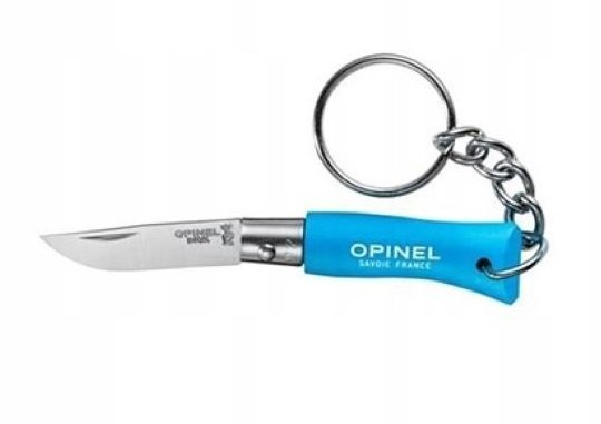 Opinel nóż No 02 Keychain Cyan Blue
