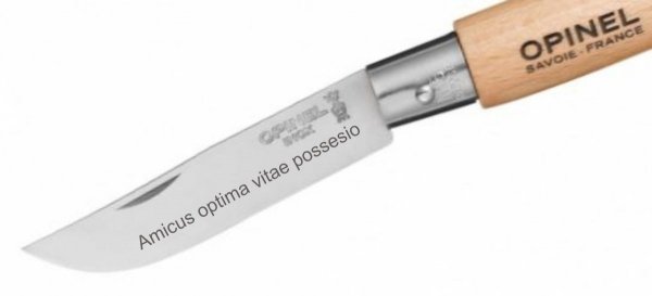 Nóż Składany Opinel No 08 Inox Animalia Fish 002334