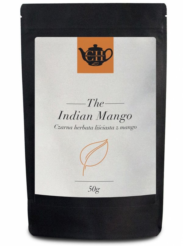 Czarna herbata owocowa z mango 50g - Herbata Liściasta &quot;Indian Mango&quot;