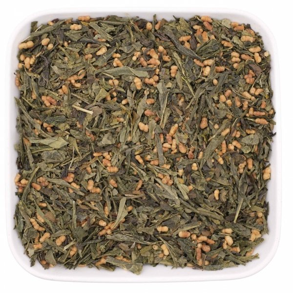 Japońska zielona herbata liściasta z prażonym ryżem 50g - Genmaicha
