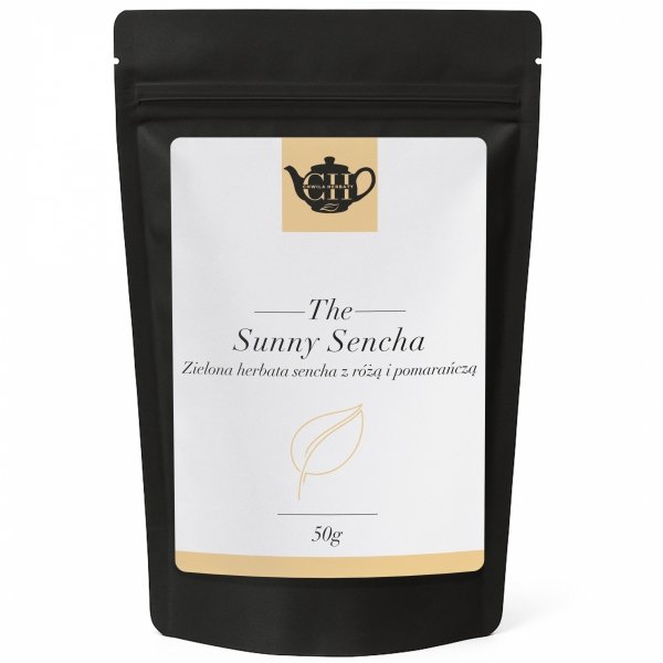 Zielona herbata Sencha z owocem pomarańczy i rożą 50g
