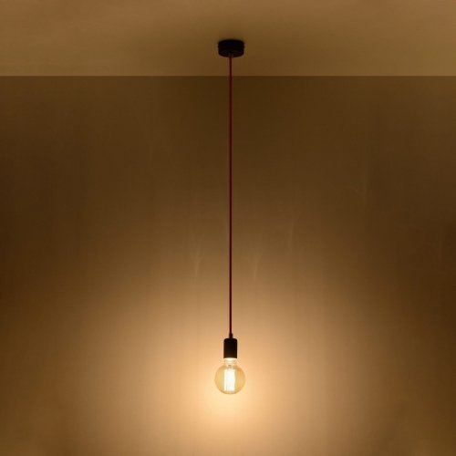 Lampa wisząca EDISON pomarańczowa