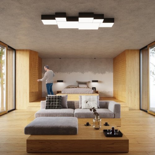 Lampa wisząca HORUS 35 czarny