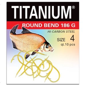 Haczyk Titanium ROUND BEND 186G (10 szt.), rozm. 4