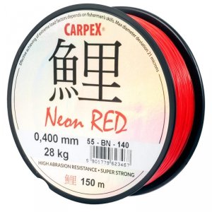 Żyłka Carpex Neon Red, 0.26mm, 150m, czerwona