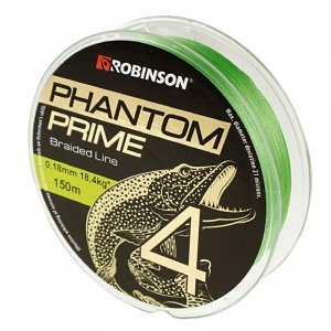 Plecionka Phantom Prime X4 0,18mm, 150m, jasnozielona