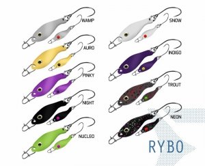 Wahadłówka Delphin RYBO 0.5g NIGHT Hook #8 Snap 00