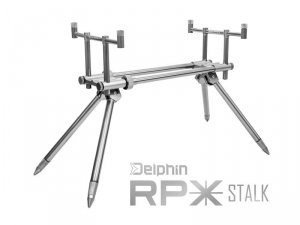 Buzzbar na 2 wędki Delphin RPX/TPX Silver 26 cm