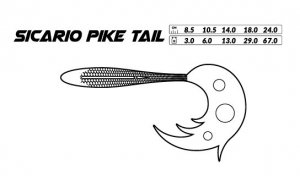PRZYNĘTA - SICARIO PIKE TAIL 24cm/67g/BREAM- op.1szt.