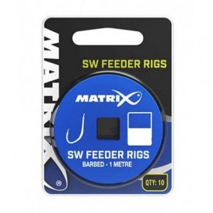 Przypony Matrix SW Feeder Rigs Barbed. Rozmiar 12/0.16mm/1m (10szt.). GRR034