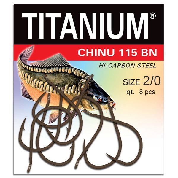 Haczyk Titanium CHINU 115BN (8 szt.), rozm. 2/0