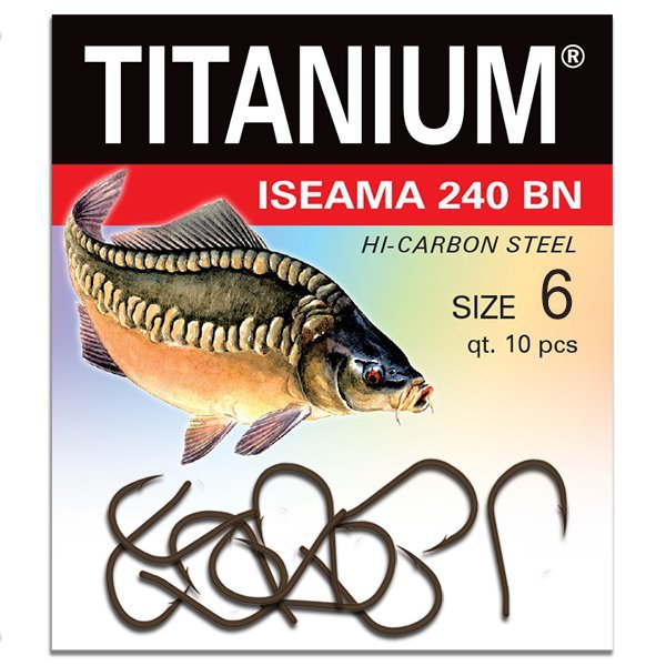Haczyk Titanium ISEAMA 240BN 240 (10 szt.), rozm. 6