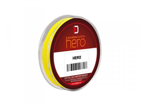 Delphin HERO 4 / fluo żółta 0,16mm 10,0kg   15m