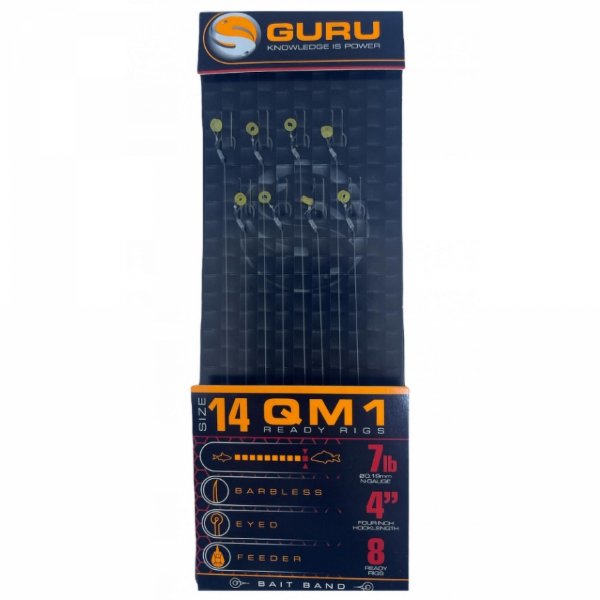 Przypony Guru Banded Hair Rigs QM1 10cm 0.22mm - 12