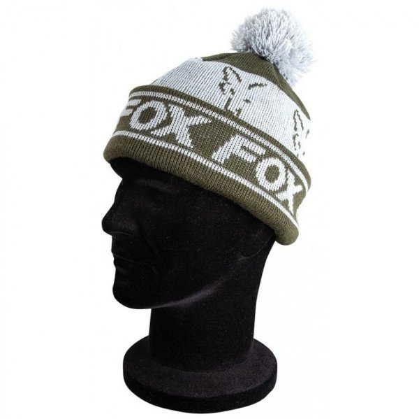 Czapka Fox Green/Silver - Lined Bobble Hat